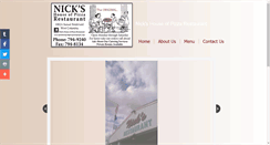 Desktop Screenshot of nickshouseofpizzarestaurant.com