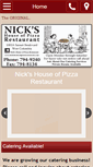 Mobile Screenshot of nickshouseofpizzarestaurant.com